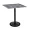 Holland Bar Stool Co 42" Tall In/Outdoor All-Season Table, 36" x 36" Square Greystone Top OD214-2242BWOD36SQGryStn - alternate 1